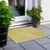 2' X 3' Gold Abstract Washable Non Skid Indoor Outdoor Area Rug