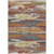 5' X 8' Orange Green And Gold Abstract Washable Indoor Outdoor Area Rug
