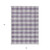 5' X 8' Lavender And Ivory Plaid Washable Indoor Outdoor Area Rug