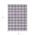 5' X 8' Lavender And Ivory Plaid Washable Indoor Outdoor Area Rug