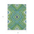 5' X 8' Lime Green Aqua And Ivory Tribal Washable Indoor Outdoor Area Rug