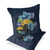 Set of Two 16" X 16" Blue Flamingo Blown Seam Indoor Outdoor Throw Pillow Polyester