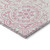 3' X 5' Pink And Ivory Medallion Washable Indoor Outdoor Area Rug