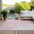 3' X 5' Pink And Ivory Medallion Washable Indoor Outdoor Area Rug