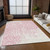 3' X 5' Pink And Ivory Medallion Washable Indoor Outdoor Area Rug