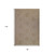 6' X 9' Beige Geometric Stain Resistant Indoor Outdoor Area Rug
