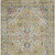5' X 8' Wheat Terra Cotta And Black Oriental Washable Indoor Outdoor Area Rug