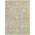 3' X 5' Beige And Brown Damask Washable Indoor Outdoor Area Rug