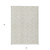 5' X 8' Ivory And Beige Geometric Washable Indoor Outdoor Area Rug Transitional Style - Ivory, Beige Color