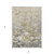 5' X 8' Beige Taupe And Wheat Floral Washable Indoor Outdoor Area Rug