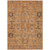 5' X 8' Terra Cotta Beige And Gray Oriental Washable Indoor Outdoor Area Rug