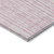 5' X 8' Pink And Ivory Striped Washable Indoor Outdoor Area Rug