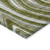 3' X 5' Olive Green Gray And Ivory Abstract Washable Indoor Outdoor Area Rug