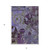 5' X 8' Purple and Green Floral Washable Non Skid Indoor Outdoor Area Rug