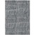 3' X 5' Charcoal And Gray Striped Washable Indoor Outdoor Area Rug
