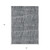 3' X 5' Charcoal And Gray Striped Washable Indoor Outdoor Area Rug