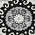 5' X 8' Black Gray And Silver Floral Medallion Washable Indoor Outdoor Area Rug - Black, Gray, Silver