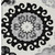 5' X 8' Black Gray And Silver Floral Medallion Washable Indoor Outdoor Area Rug - Black, Gray, Silver