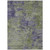 5' X 8' Olive Green And Dark Purple Abstract Washable Indoor Outdoor Area Rug