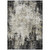 3' X 5' Black Ivory And Beige Abstract Washable Indoor Outdoor Area Rug - Black, Ivory, Beige