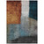 3' X 5' Copper Green And Gray Abstract Washable Indoor Outdoor Area Rug