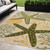 5' X 8' Green Yellow And Blue Starfish Indoor Outdoor Area Rug