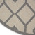 8' Cream And Gray Round Geometric Indoor Outdoor Area Rug