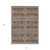 5' X 8' Brown And Ivory Southwestern Washable Indoor Outdoor Area Rug - 608219102753