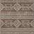 5' X 8' Brown And Ivory Southwestern Washable Indoor Outdoor Area Rug
