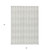 3' X 5' Ivory And Beige Geometric Washable Indoor Outdoor Area Rug