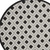 5' Black And White Round Geometric Indoor Outdoor Area Rug