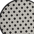 5' Black And White Round Geometric Indoor Outdoor Area Rug