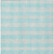 5' X 8' Aqua And Ivory Plaid Washable Indoor Outdoor Area Rug