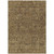 3' X 5' Brown And Taupe Floral Washable Indoor Outdoor Area Rug
