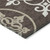 5' X 8' Chocolate Beige And Ivory Floral Medallion Washable Indoor Outdoor Area Rug
