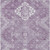 5' X 8' Lavender Plum And Ivory Medallion Washable Indoor Outdoor Area Rug