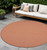 8' Terracotta Indoor Outdoor Area Rug