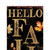 42" Black Gold And Orange Solid Wood Halloween Reversible Garden Stake