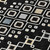 5' X 8' Black Ivory And Blue Geometric Washable Indoor Outdoor Area Rug