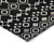 5' X 8' Black Ivory And Blue Geometric Washable Indoor Outdoor Area Rug