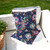 Set of Two 16" X 16" Blue and Pink Peacock Blown Seam Eclectic Indoor Outdoor Throw Pillow