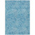 3' X 5' Teal Blue And Ivory Abstract Washable Indoor Outdoor Area Rug Transitional Style - Teal Blue, Ivory Color