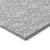 8' Gray Geometric Washable Non Skid Indoor Outdoor Runner Rug