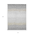 5' X 8' Silver Gray And Beige Striped Washable Indoor Outdoor Area Rug
