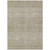 3' X 5' Taupe Green And Ivory Tribal Washable Indoor Outdoor Area Rug