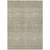 3' X 5' Taupe Green And Ivory Tribal Washable Indoor Outdoor Area Rug