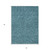 3' X 5' Teal Blue Gray And Ivory Polka Dot Washable Indoor Outdoor Area Rug - Teal Blue, Gray, Ivory