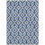 5' X 8' Navy Blue And Ivory Geometric Washable Indoor Outdoor Area Rug Transitional Style - Navy Blue, Ivory Color