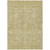 3' X 5' Tan And Beige Floral Washable Indoor Outdoor Area Rug