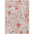 5' X 8' Salmon And Coral Floral Washable Indoor Outdoor Area Rug